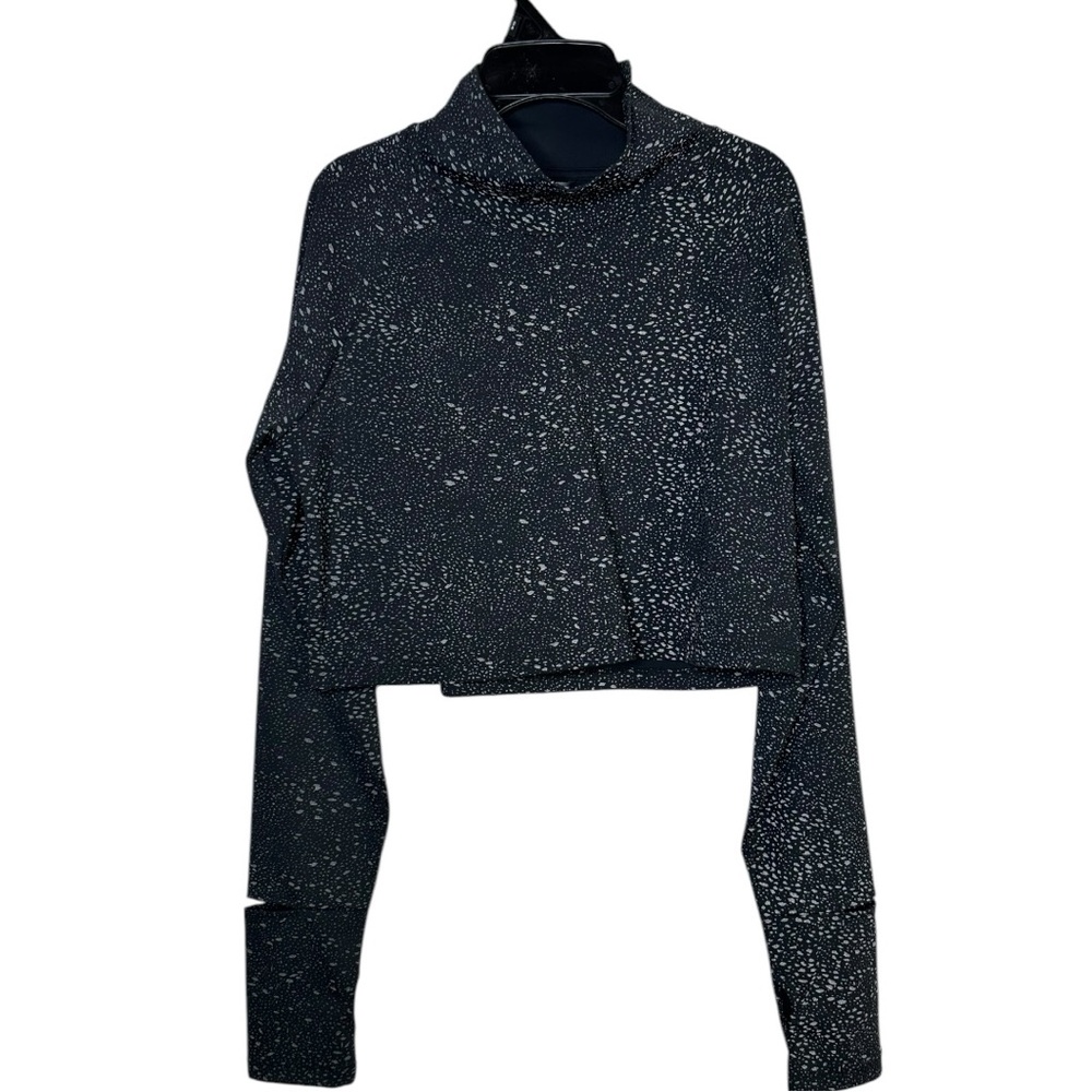 Oiselle Black and White Speckled Women's Top